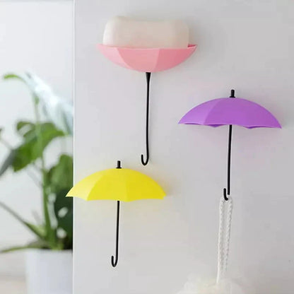 Charming 3-Piece Wall Hook Set for Umbrellas and More