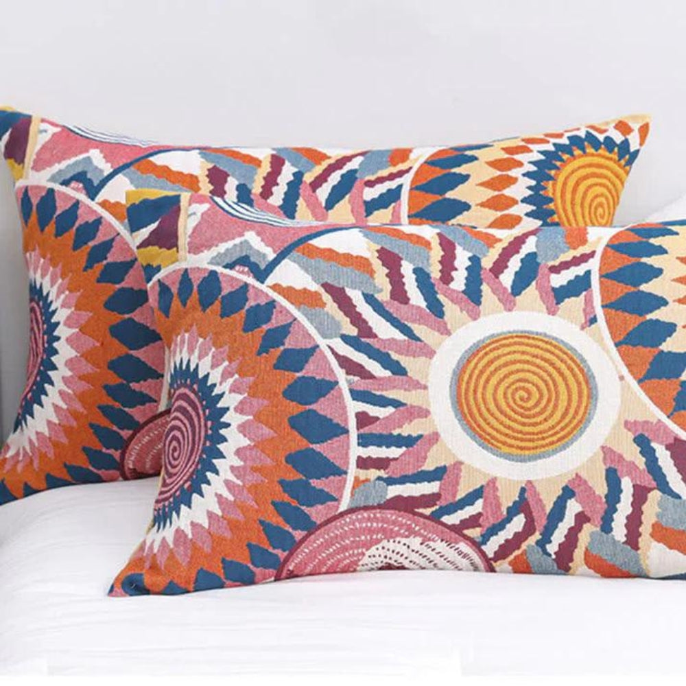 Scandinavian Charm Buttoned Cotton Pillow Covers (Set of 2)