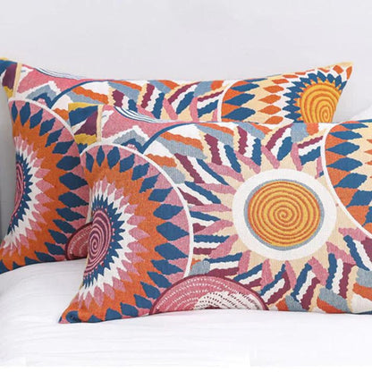 Scandinavian Charm Buttoned Cotton Pillow Covers (Set of 2)