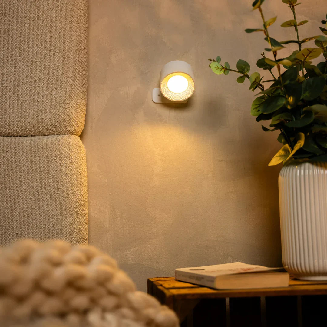 Cordless Modern Lighting – Adjustable Beam Rechargeable Wall Light