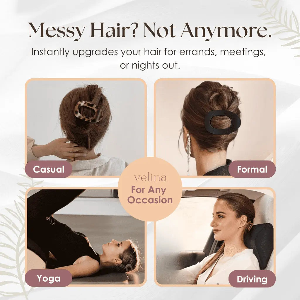 Everyday Comfort Hair Clips Set | Strong Hold & Soft Touch