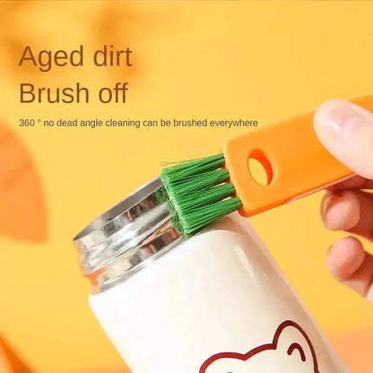 Multifunctional Bottle Cleaning Tool with 3 Unique Brushes