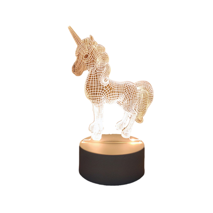 Artistic 3D LED Night Lamp with USB Power