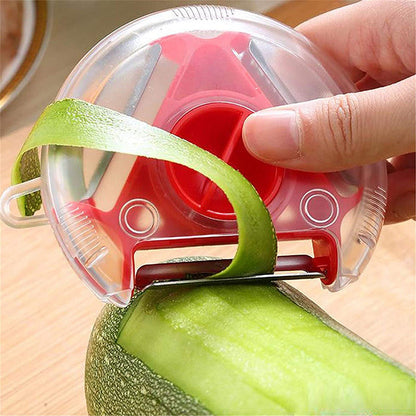 Versatile 3-in-1 Stainless Steel Peeler for Quick Prep
