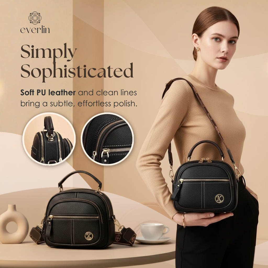 Multi-Pocket Crossbody Bag | Compact & Organized Design
