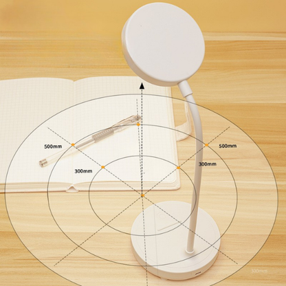 Touch-Controlled LED Desk Lamp with Adjustable Brightness Settings