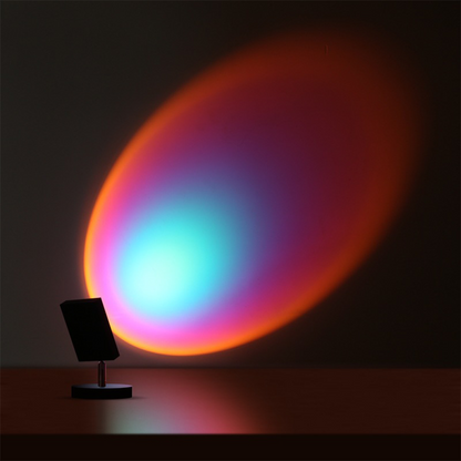 Decorative Table Lamp with Warm LED Sunset Ambient Light