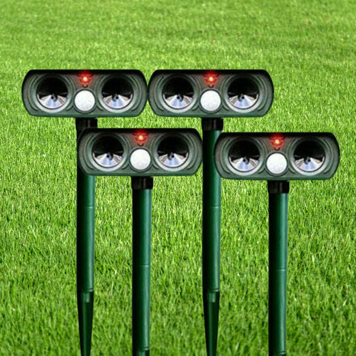 Solar-Powered Infrared Animal Pest Repellent Device (One Repeller)