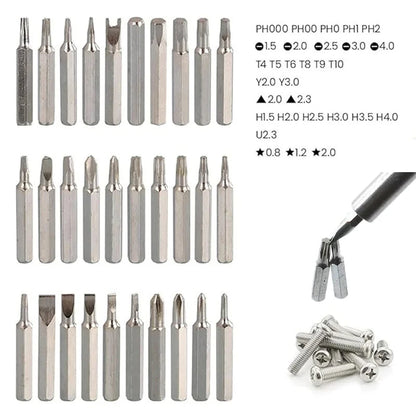 32-in-1 Precision Screwdriver Set for Versatile Tool Use