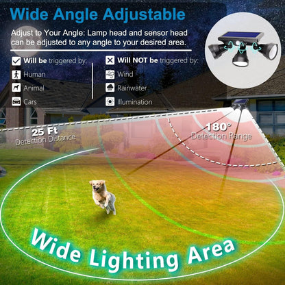 Outdoor Solar Floodlight with Motion Detection for Security