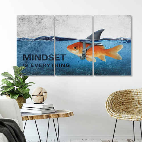 Set of 3 Vibrant Ocean-Inspired Canvas Wall Art
