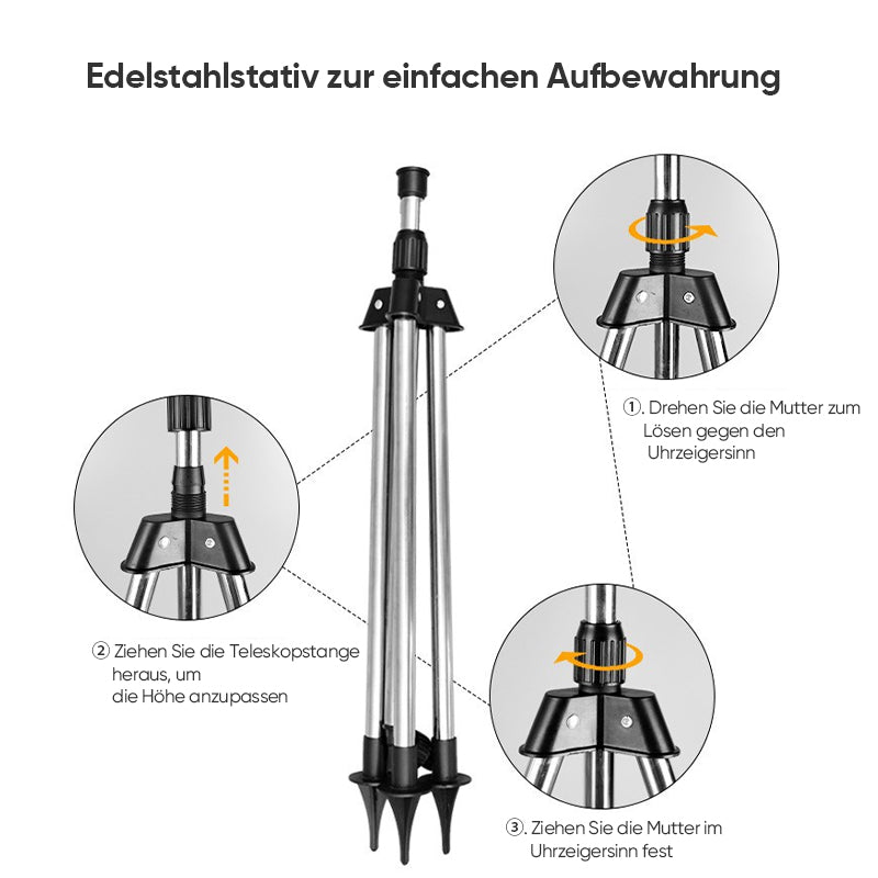 Rotating Tripod Sprinkler with Automatic Function