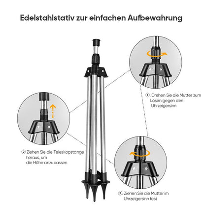 Rotating Tripod Sprinkler with Automatic Function