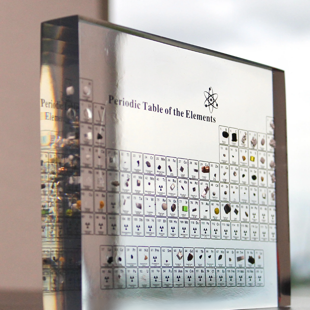 Stunning Real Elements Display: Periodic Table Collection