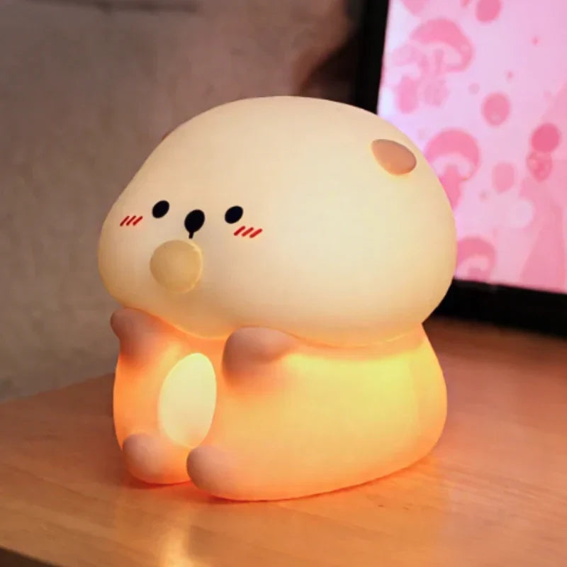 Charming LED Night Light with Adjustable Brightness & Timer