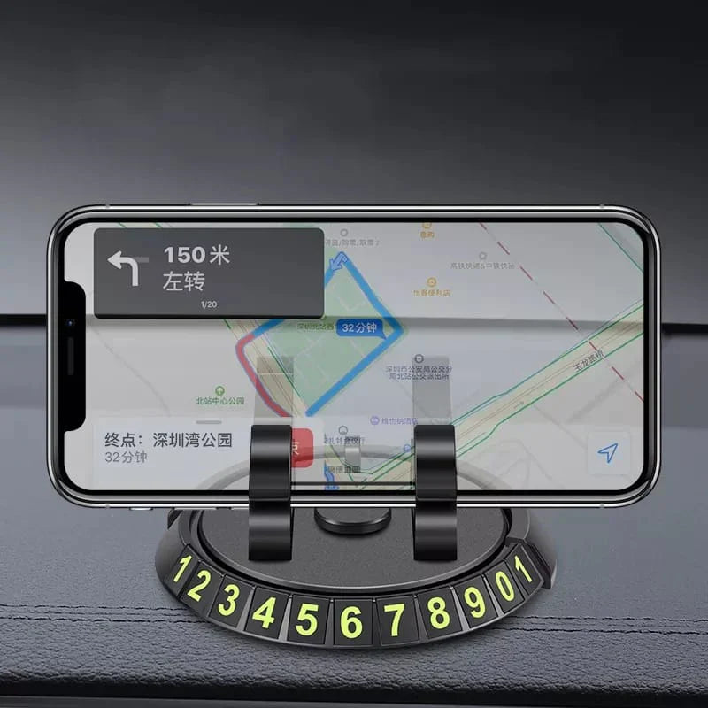 Versatile 360° Dashboard Phone Mount for Cars