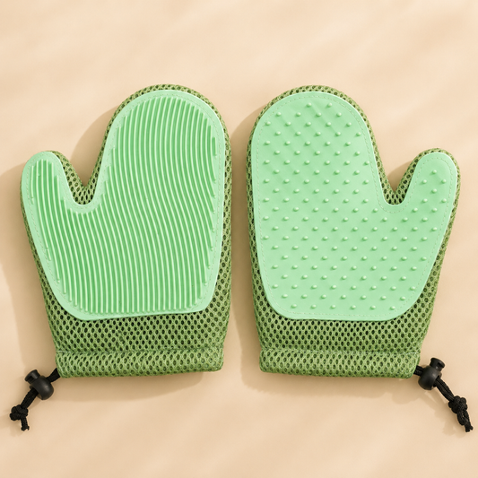 Dual Purpose Grooming Gloves for Dogs and Cats