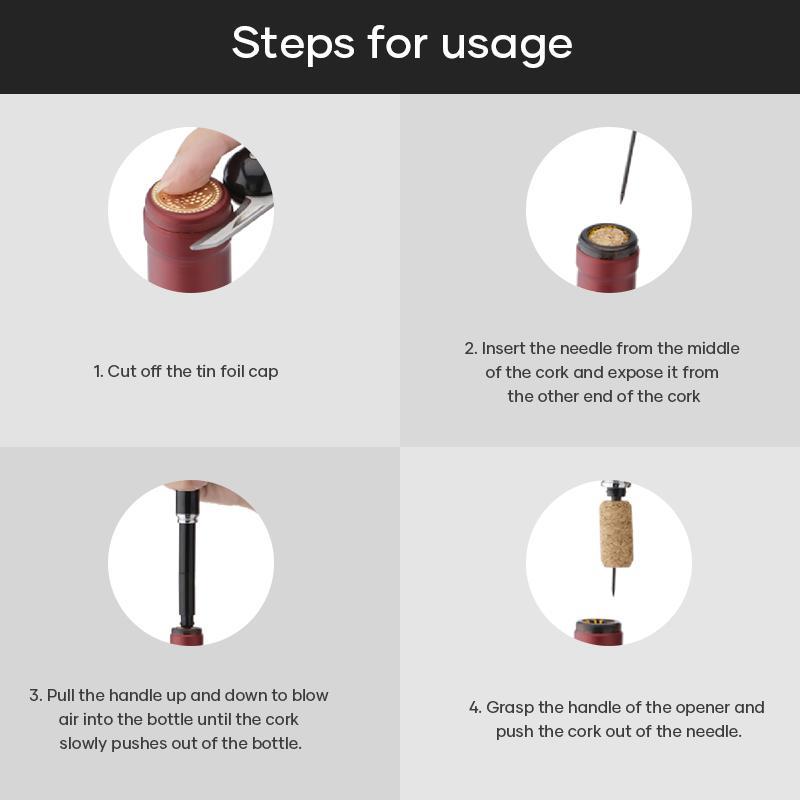 Wine Opener with Air Pump Mechanism