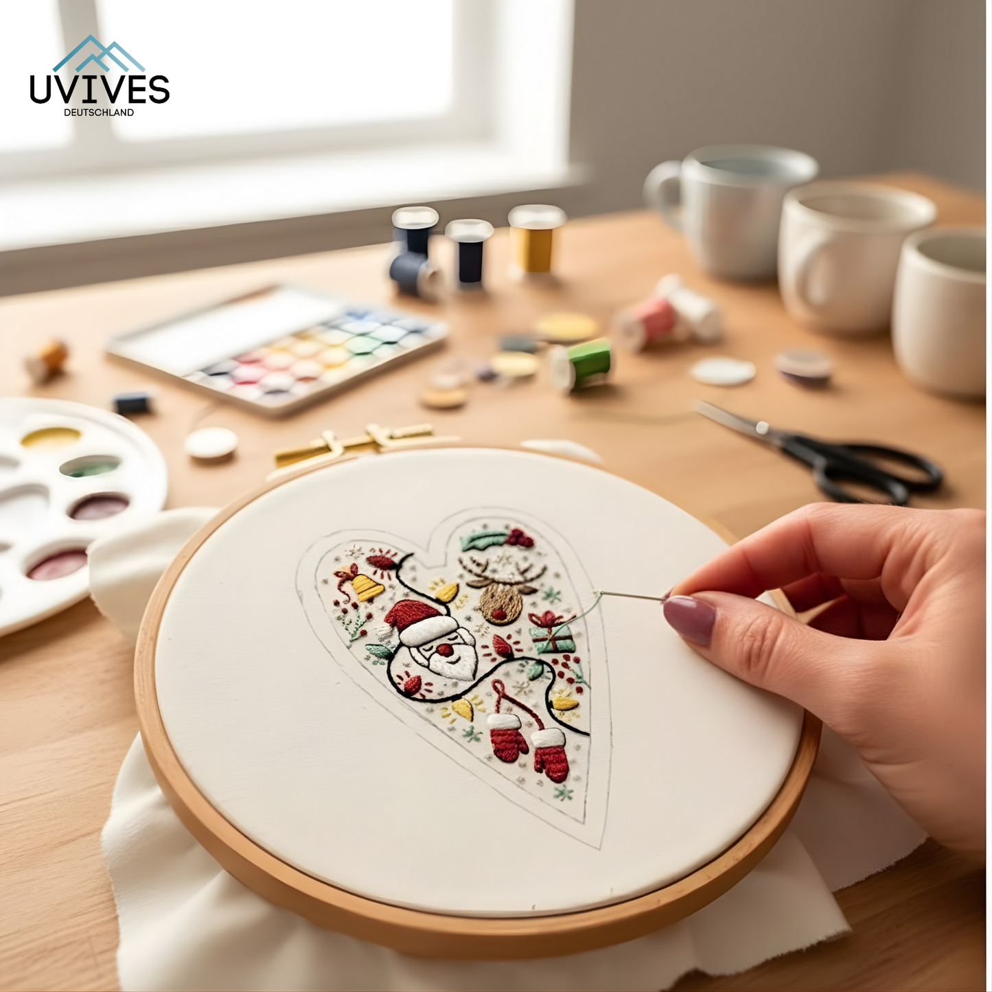 Handcrafted Christmas Decoration with Love for Winter