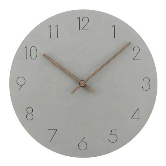 Large Minimalist Wooden Wall Clock – Silent Movement Design