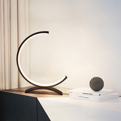 Modern Touch LED Accent Lamp - 3/4 Circle Table Light