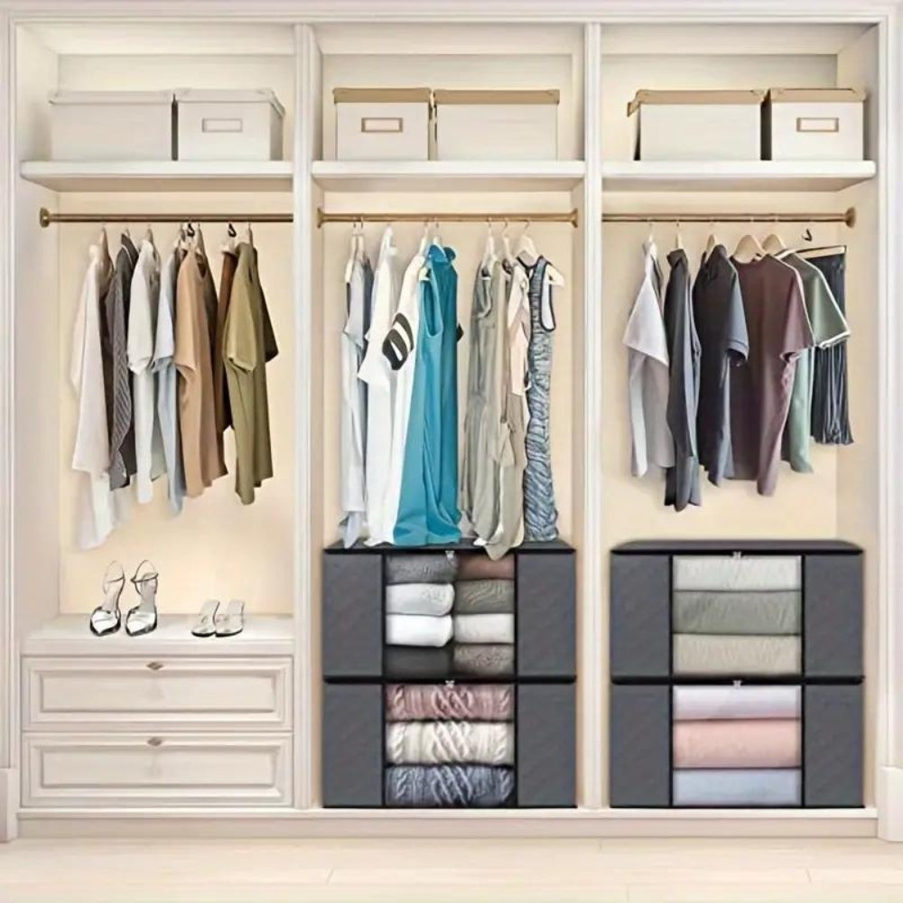 Space-Saving Foldable Storage Bag for Clothes – Dustproof Design