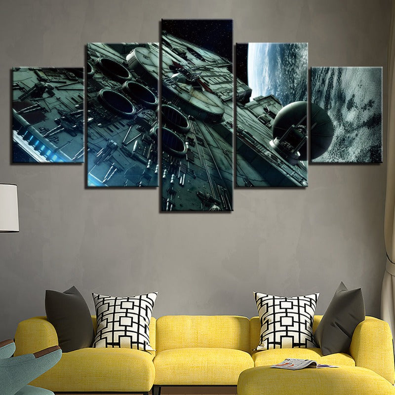 5-Piece Captivating Cosmic Canvas Art Set