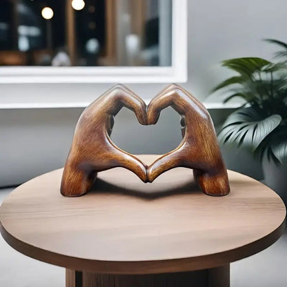 Heart-Shaped Oak Wood Craft