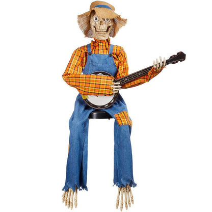 Funny Animated Skeleton Banjo Duel Figures
