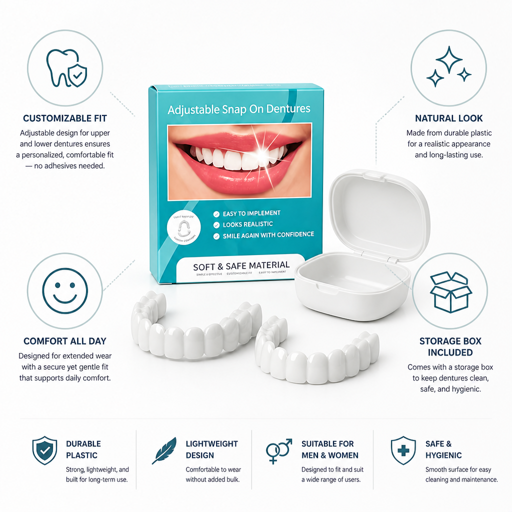 Custom Fit Denture Solution with Storage Container