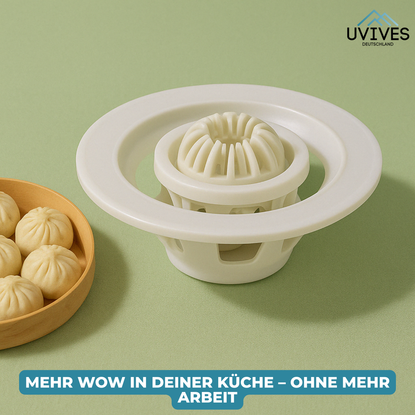 Dough Maker for Buns and Dumplings in Flower Shape