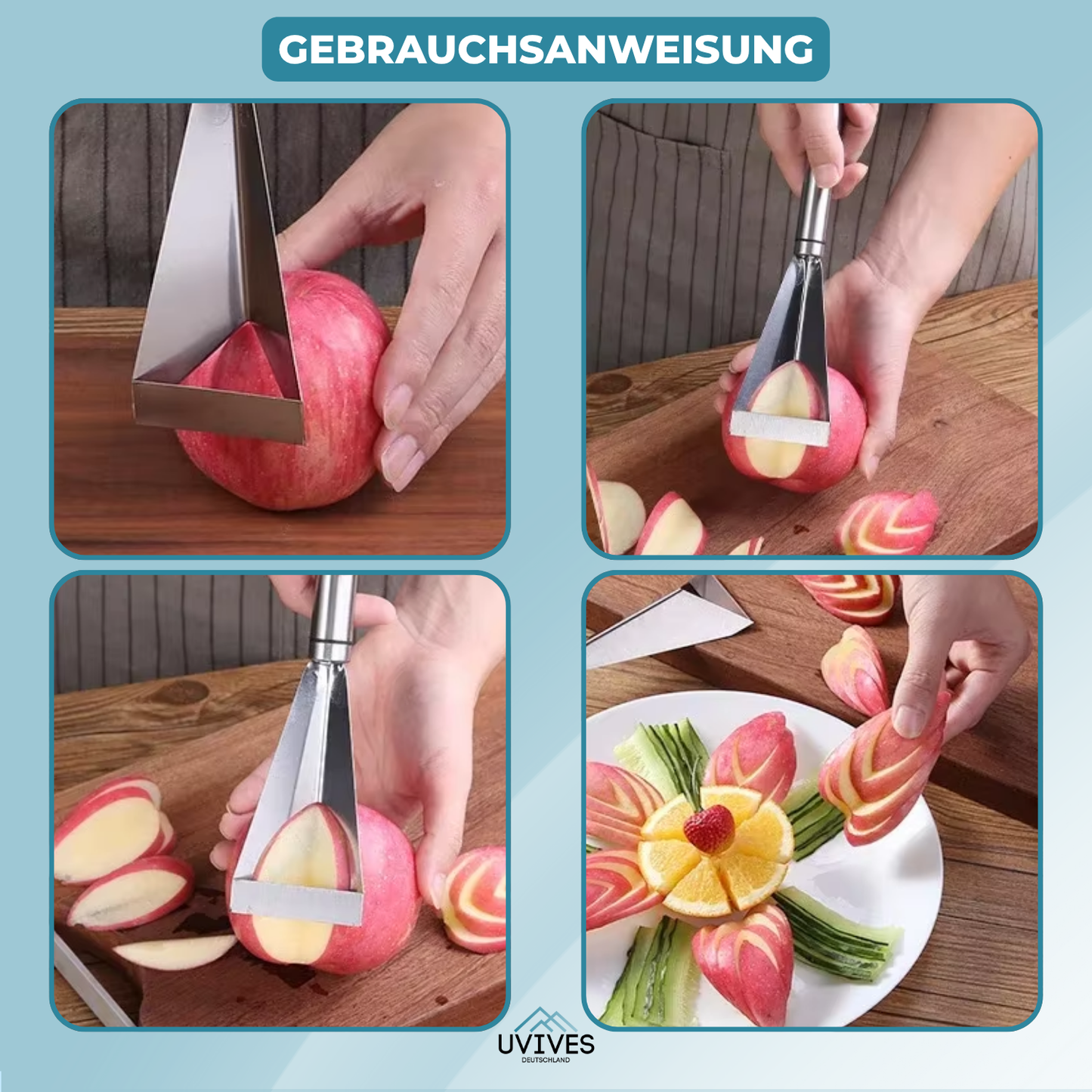 Precision Fruit Carving Knife | Stainless Steel | Creative Designs | Dishwasher Safe