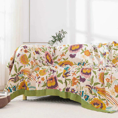 Charming Floral Serenity Coverlet