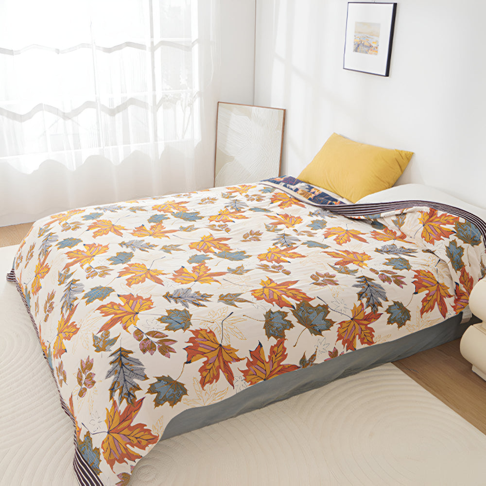 Nature's Embrace Cotton Throw Blanket