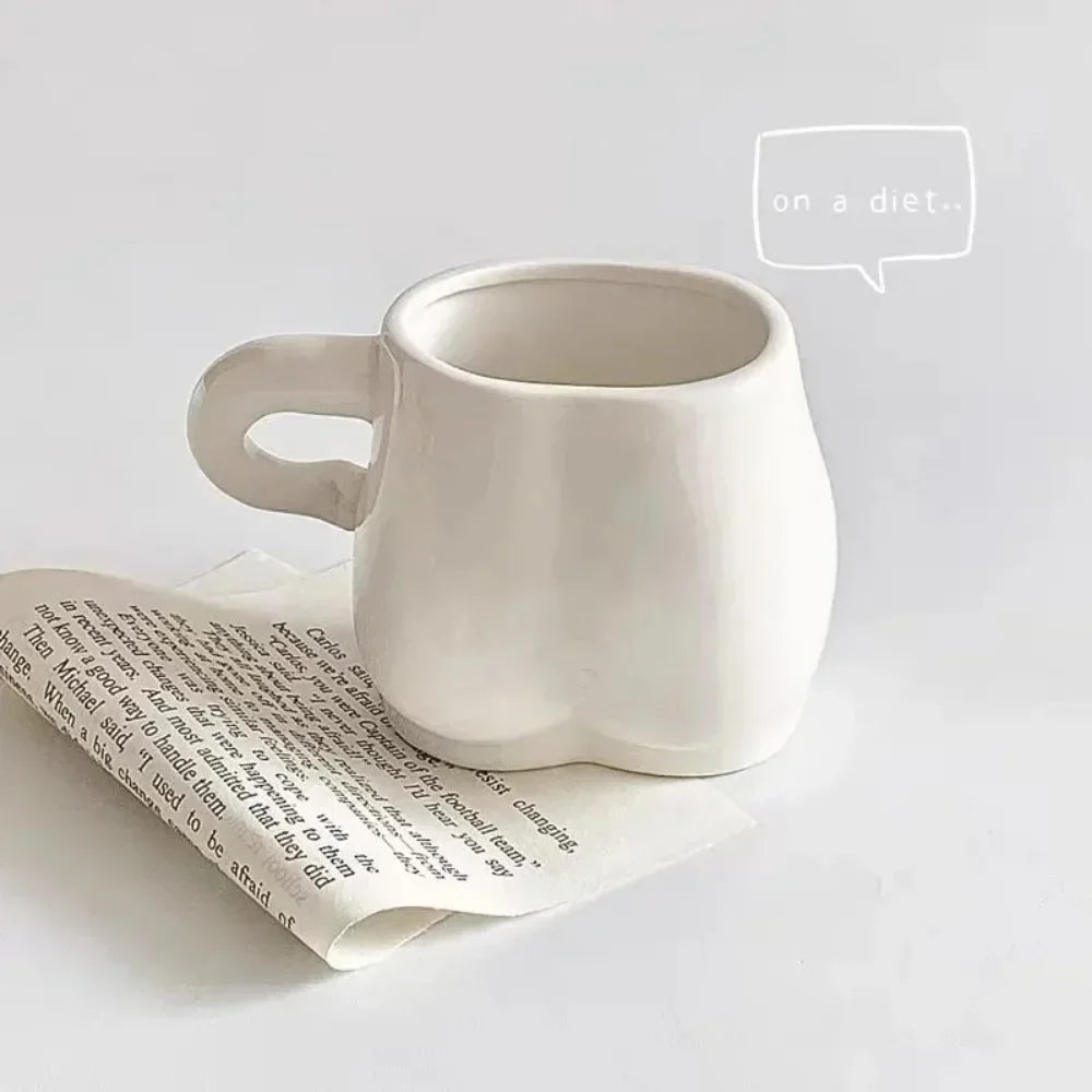 Large Ceramic Coffee Mug for Belly Fat Reduction