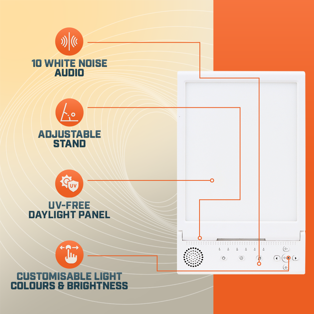 BrightWave Therapy Lamp for Daily Energy Boost