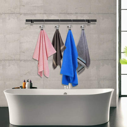 Space-Saving Stainless Steel Hanger Clips Set - 10 Pack