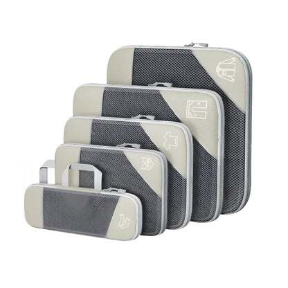 Compression Travel Set – Space-Saving Packing Cubes for Organized Luggage