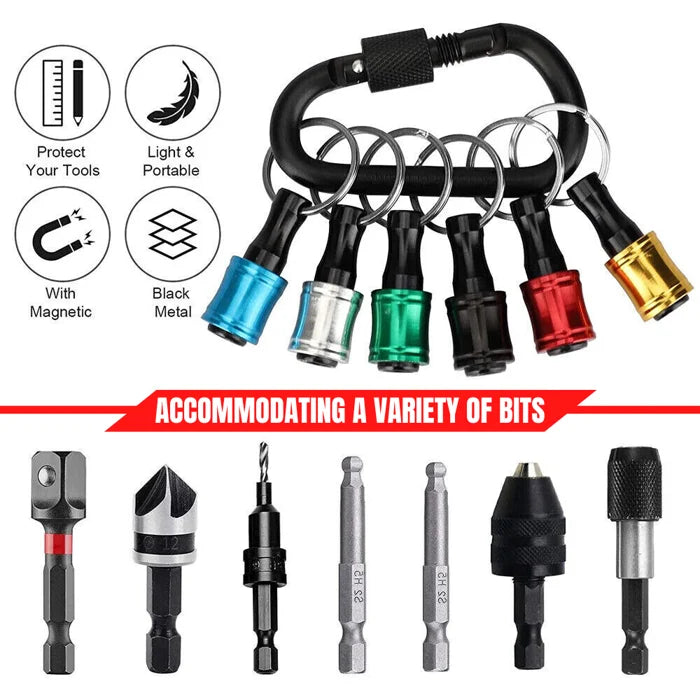 Hex Screwdriver Head Holder with 1/4" Hiking Buckle