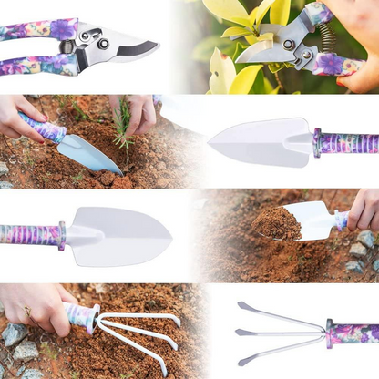 Complete 10-Piece Gardening Tool Set for Effortless Plant Care