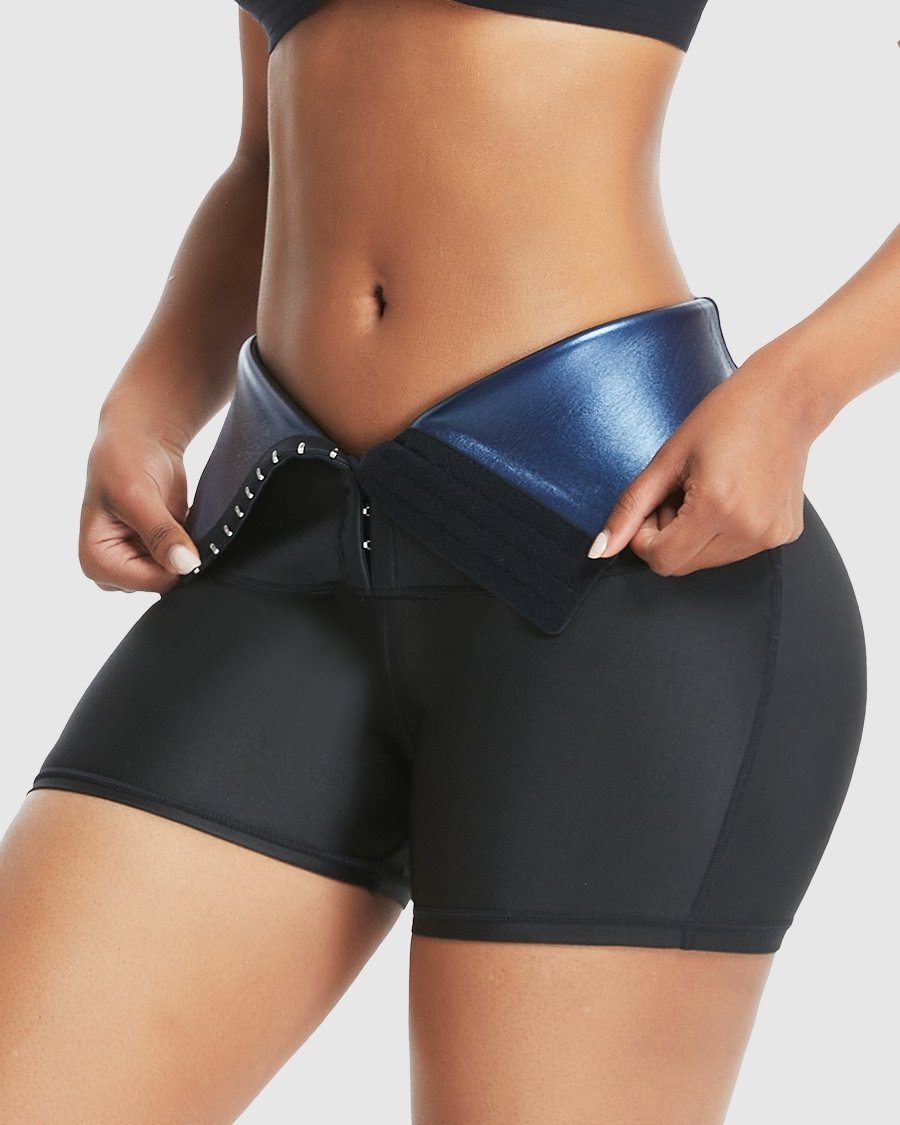 HeatWave Slimming Workout Shorts for Enhanced Sweat