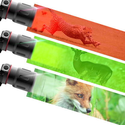 Rechargeable LED Headlamp – White, Red, Green Light, USB & Battery