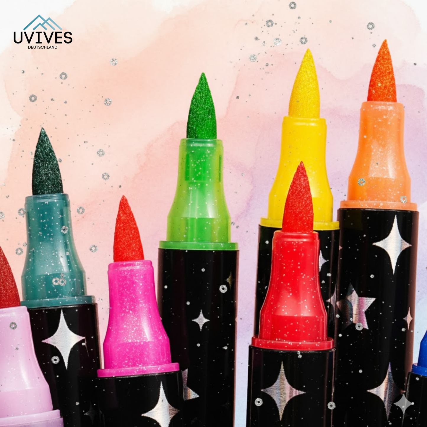 Double-Sided Glitter Pens for Creative Minds