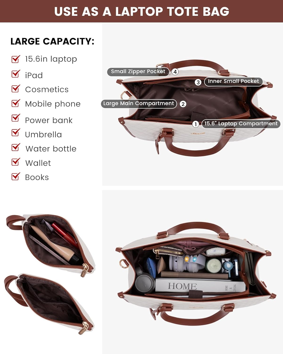 Versatile 3-in-1 Tote for Modern Women
