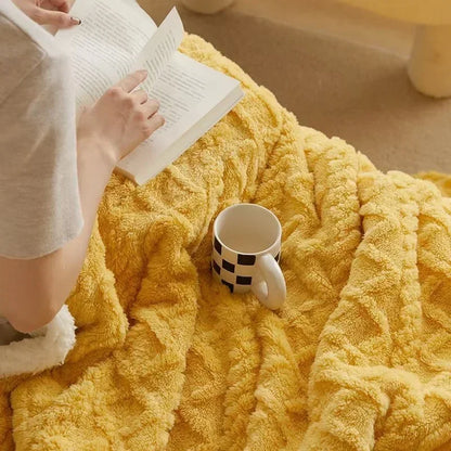 Thick Lambswool Blanket for Winter Comfort and Warmth