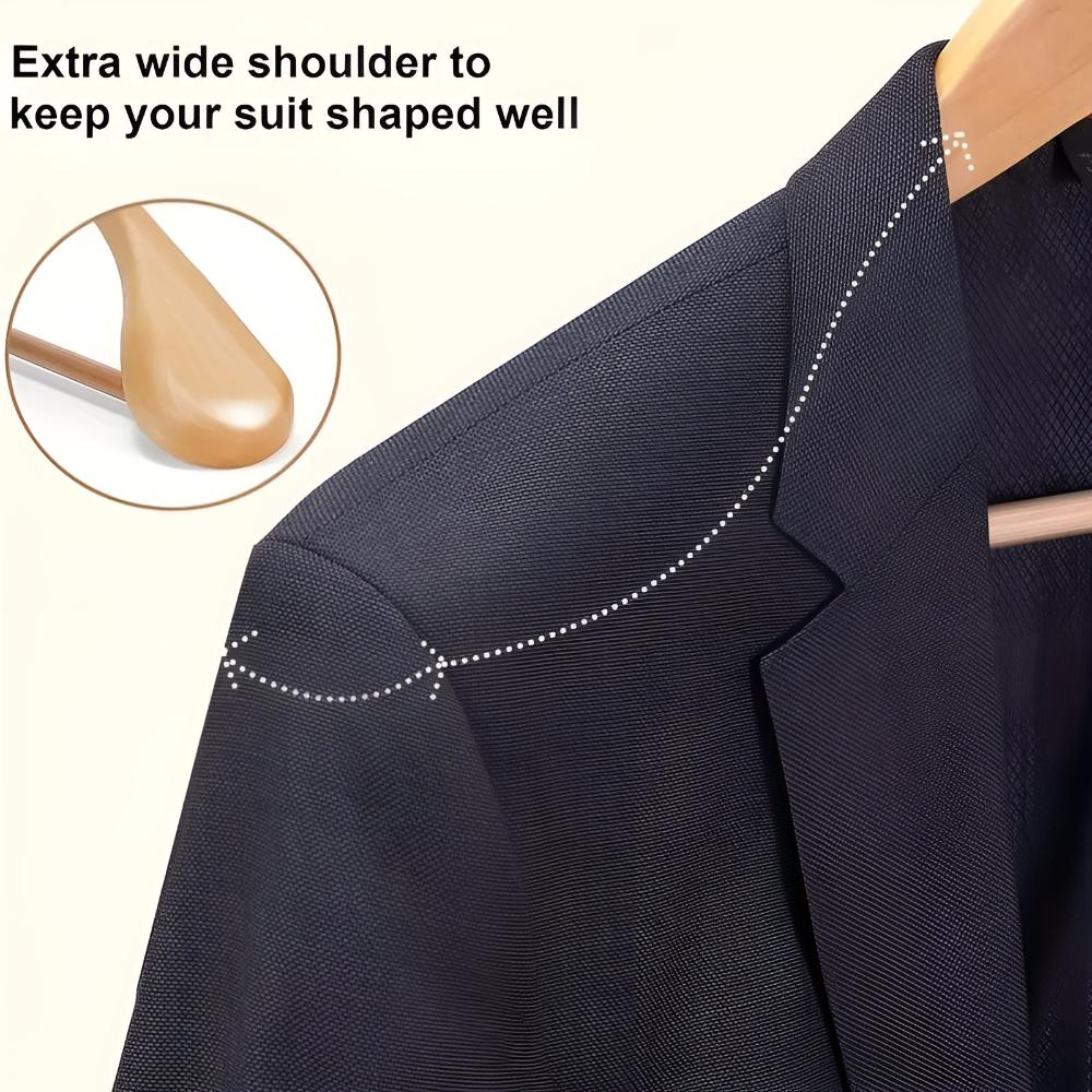 Elegant 360° Rotating Wooden Clothes Hanger
