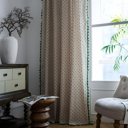 Rustic Elegance Tassel Window Drapes