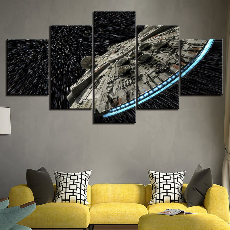 Stunning 5-Piece Canvas Art Set - Galactic Odyssey