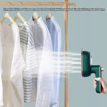 Portable 2-in-1 Steamer for Dry and Steam Ironing | 30s Heat-Up, 50ml Tank | Precision Tip for Collars & Cuffs