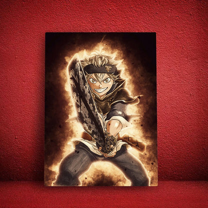 Canvas Art Print of Anime Fighter Character for Wall Decor
